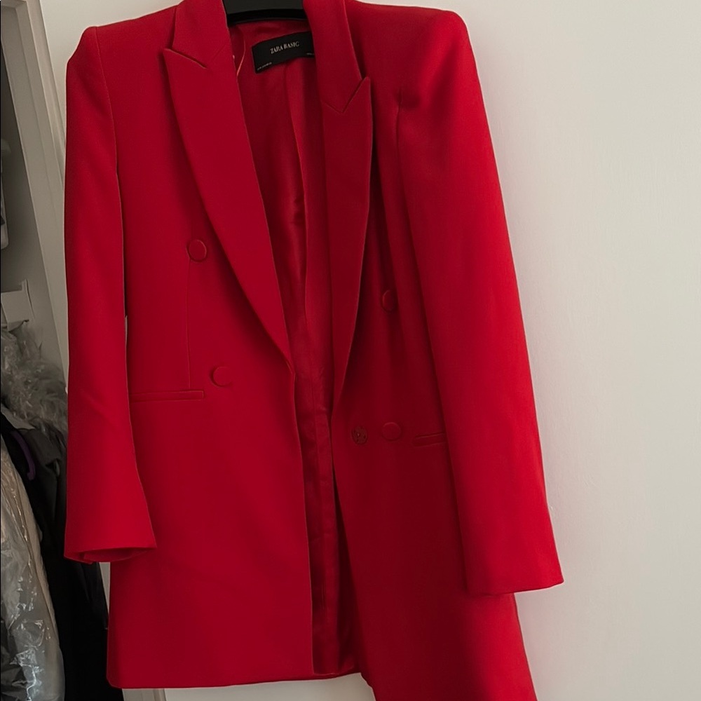 Zara Red Women's Blazer dress